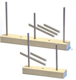 VarioStands Set 1 Stein + 6 Stäbe